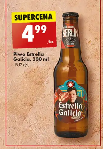 Biedronka Piwo Estrella Galicia, 330 ml oferta