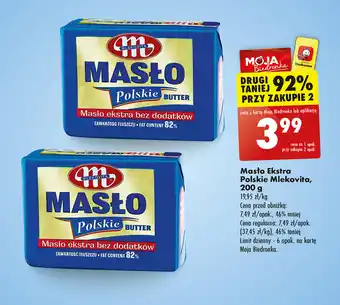 Biedronka Masło Ekstra Polskie Mlekovita, 200 g oferta