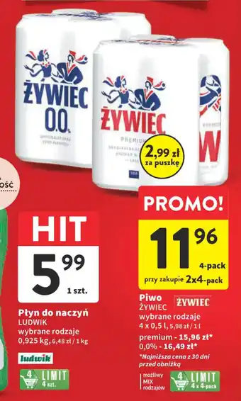 Intermarche Piwo ŻYWIEC 4x0,5l oferta