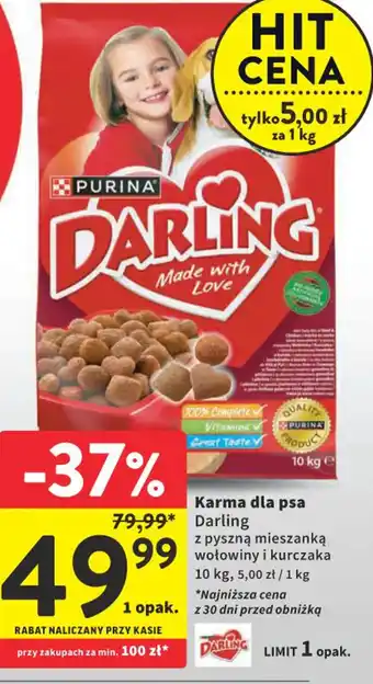 Intermarche Karma dla psa Darling 10kg oferta