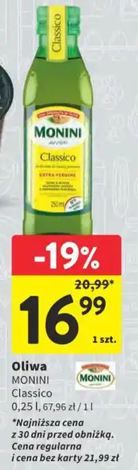 Intermarche Oliwa MONINI 0,25l oferta