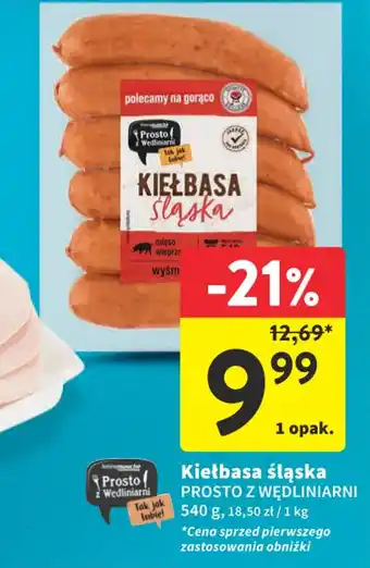 Intermarche Kiełbasa śląska PROSTO Z WĘDLINIARNI 540g oferta
