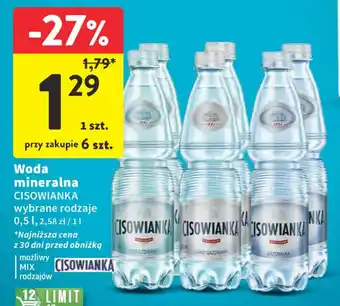 Intermarche Woda mineralna CISOWIANKA 0,5 l oferta