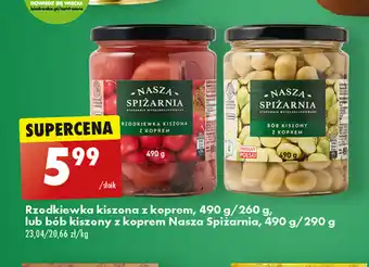 Biedronka Rzodkiewka kiszona z koprem, 490 g/260 g, oferta