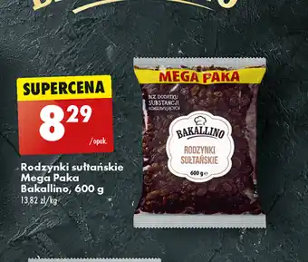 Biedronka Rodzynki suttańskie Mega Paka Bakallino, 600 g oferta