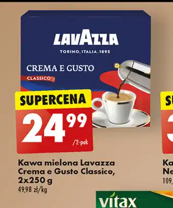 Biedronka Kawa mielona Lavazza Crema e Gusto Classico, 2x250 g oferta