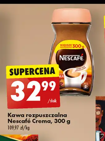 Biedronka Kawa rozpuszczalna Nescafé Crema, 300 g oferta