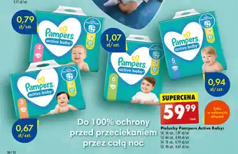 Biedronka Pieluchy Pampers Active Baby oferta