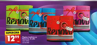 Biedronka Papier toaletowy Renova 4 rolki oferta