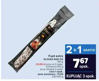 Carrefour Kiełbasa fuet 1 SZT 150 G oferta