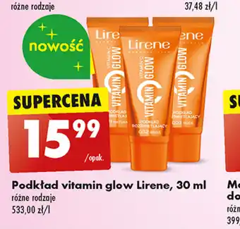 Biedronka Podkład vitamin glow Lirene, 30 ml oferta