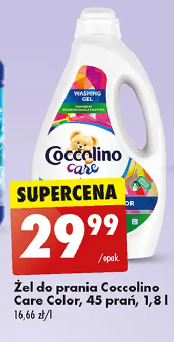 Biedronka Żel do prania Coccolino Care Color, 45 prań oferta