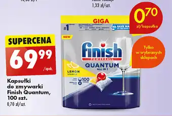 Biedronka Kapsułki do zmywarki Finish Quantum, 100 szt. oferta