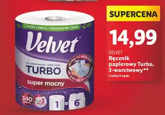 Lidl VELVET Ręcznik papierowy Turbo, 3-warstwowy oferta