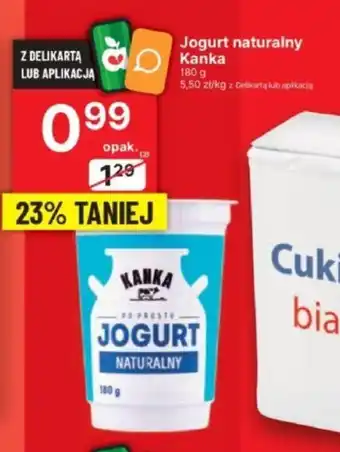 Delikatesy Centrum Jogurt naturalny Kanka 180g oferta