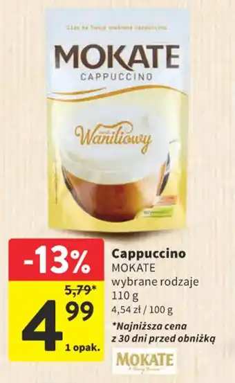 Intermarche Cappuccino MOKATE 110 g oferta