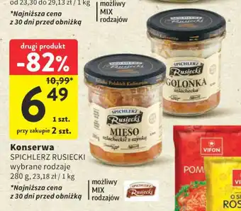 Intermarche Konserwa SPICHLERZ RUSIECKI 280g oferta