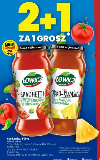 Twój Market Sos Łowicz, 500 g oferta