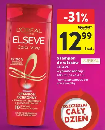 Intermarche Szampon do włosów ELSEVE 400 ml oferta