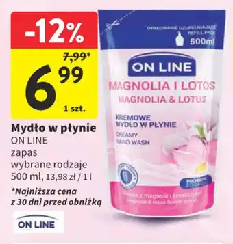 Intermarche Mydło w płynie ON LINE 500ml oferta
