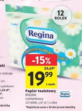 Intermarche Papier toaletowy REGINA 12 rolek oferta