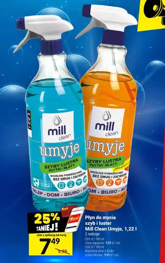 Twój Market Płyn do mycia szyb i luster Mill Clean Umyje, 1,22 l oferta