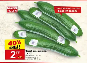 Ogórek zielony polski, 1 szt.
