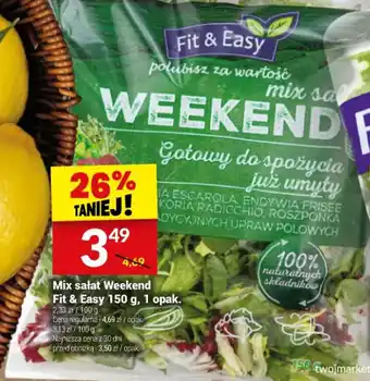 Twój Market Mix sałat z rukolą Active Fit & Easy 150 g, 1 opak. oferta