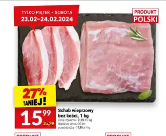 Twój Market Schab wieprzowy bez kości, 1 kg oferta