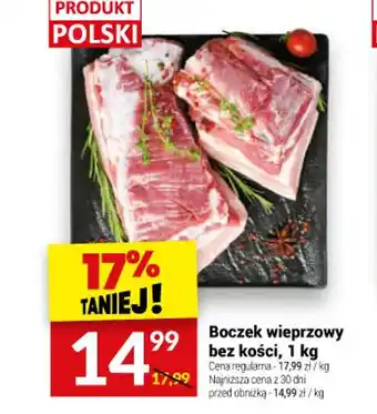 Twój Market Boczek wieprzowy bez kości, 1 kg oferta