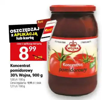 Twój Market Koncentrat pomidorowy 30% Wojna, 900 g oferta