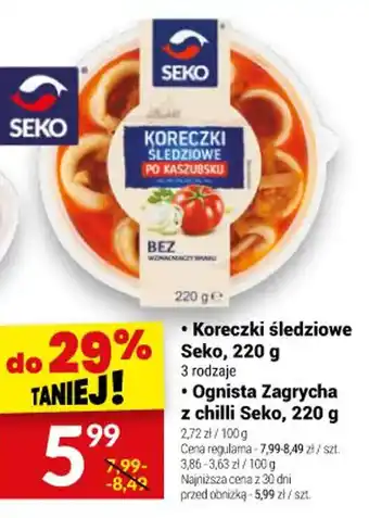 Twój Market Koreczki śledziowe Seko, 220 g oferta