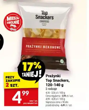 Twój Market Prażynki Top Snackers, 120-140 g oferta