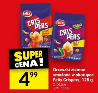 Twój Market Orzeszki ziemne smażone w skorupce Felix Crispers, 125 g oferta