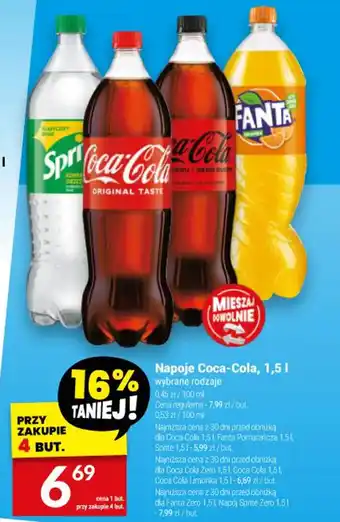 Twój Market Napoje Coca-Cola, 1,5 l oferta