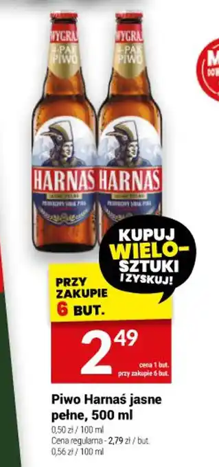 Twój Market Piwo Harnaś jasne pełne, 500 ml oferta