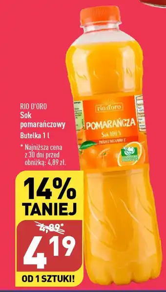 ALDI RIO D'ORO Sok pomarańczowy 1 l oferta