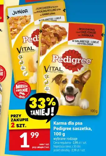 Twój Market Karma dla psa Pedigree saszetka, 100 g oferta