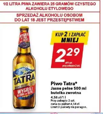 Piwo Tatra 500 ml