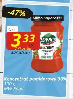 Społem Łowicz Koncentrat pomidorowy 190 g oferta