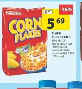 Arhelan Nestlé Corn Flakes Chrupiące płatki kukurydziane 250 g oferta