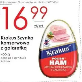 Frac Krakus Szynka konserwowa z galaretką 455 g oferta