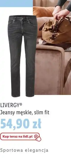 Lidl Jeansy męskie Livergy oferta