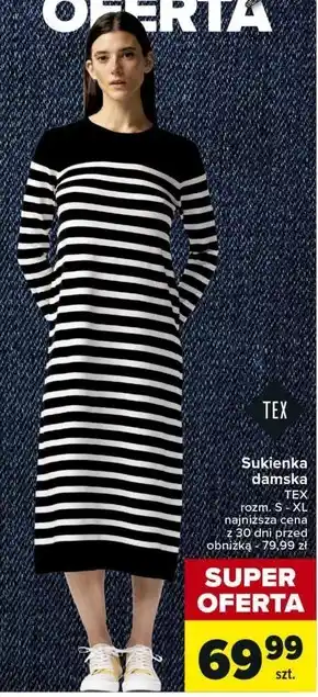 Carrefour Sukienka damska TEX oferta