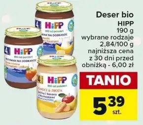 Carrefour HiPP BIO Owoce & Zboża Jabłka i banany z biszkoptami po 4. miesiącu 190 g oferta