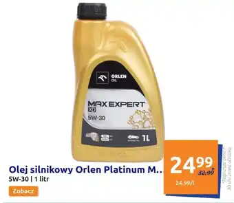 Action Olej samochodowy Orlen oil oferta