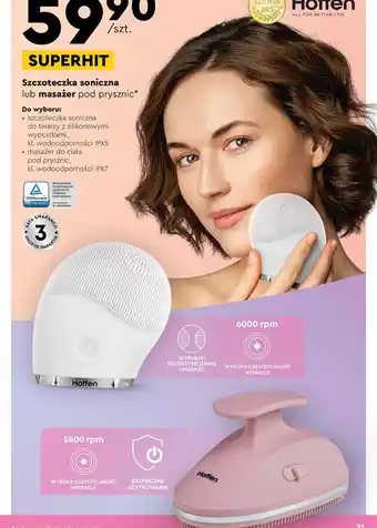 Biedronka Szczoteczka soniczna lub masażer pod prysznic oferta