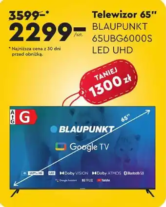 Biedronka Telewizor 65" oferta