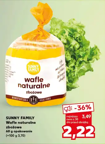 Kaufland SUNNY FAMILY Wafle naturalne zbożowe 60g oferta