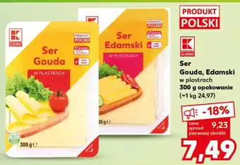 Kaufland Ser Gouda Edamski 300g oferta